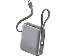 „4smarts Pocket“ dvigubas laidas, 10000 mAh, 22,5 W, su integruotu USB-C laidu