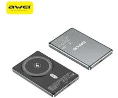 Induction powerbank Awei PA-30 5000mAh MagSafe pilkos spalvos