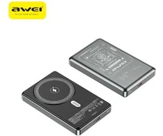 Induction powerbank Awei PA-31 10000mAh MagSafe pilkos spalvos