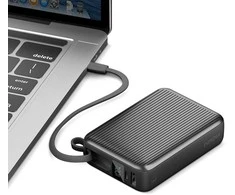 PowerBank Energea Integra Ultra 45 20000mAh kabelis USB-C PD45W pilkos spalvos