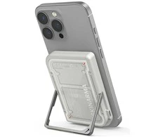 Powerbank Skinarma Nexus Mecha Magnetic Kick-Stand 5000mAh 20W PD USB-C MagSafe pilkos spalvos