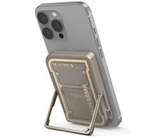 Powerbank Skinarma Nexus Mecha Magnetic Kick-Stand 5000mAh 20W PD USB-C MagSafe aukso spalvos