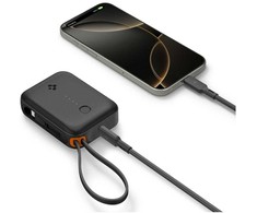 Spigen Essential EA3010BT 10000 mAh 30W Power Bank - juodos spalvos