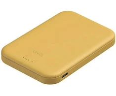 Uniq Lyden Lexa Magnetic 5000mAh PD USB-C MagSafe Power Bank - Geltona