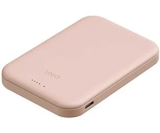 Uniq Lyden Lexa Magnetic 5000mAh PD USB-C MagSafe Power Bank - Rožinė