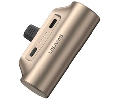 Powerbank USAMS PB79 Mini Tail Plug Portable 3000mAh USB-C smėlio spalva