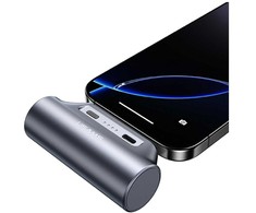 Powerbank USAMS PB79 Mini Tail Plug Portable 3000mAh USB-C smėlio spalva