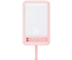 Powerbank USAMS XM Series CD219 10000mAh Magnetic Wireless rožinės spalvos