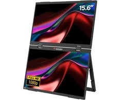 Monitorius „Verbatim Essentials“ nešiojamas dviejų monitorių ekranas, 15,6 colio, FHD, juodas, 32403