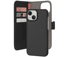 SBS Puro Wallet Detachable MagSafe 2in1 PU Leather with Flap and Wallet Apple iPhone 15 - dėklas telefonui juodos spalvos
