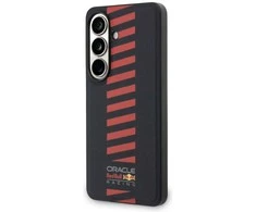 Red Bull Raudona Bull Raudona Bull PU Leather Meshed Powerbar Magnetic dėklas skirtas Samsung Galaxy S26+ mėlynos spalvos