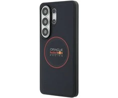 Red Bull Raudona Bull Raudona Bull PU Leather Meshed Raudona Ring Magnetic dėklas skirtas Samsung Galaxy S26 Ultra Navy
