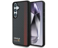 Red Bull Raudona Bull Raudona Bull Carbon Powerbar MagSafe Apple iPhone Samsung Galaxy S25 Plus dėklas telefonui juodos spalvos