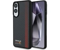 Red Bull Raudona Bull Dėklas Raudona Bull Real Carbon Fiber Powerbar MagSafe skirtas Samsung Galaxy S25 Edge juodos spalvos