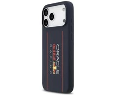 Red Bull Raudona Bull Raudona Bull Silicone Vertical Logo MagSafe dėklas skirtas Apple iPhone 17 Pro Max mėlynos spalvos