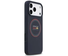 Red Bull Raudona Bull Raudona Bull Silicone Raudona Ring MagSafe dėklas skirtas Apple iPhone 17 Pro Max Navy mėlynos spalvos