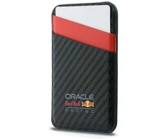 Red Bull Raudona Bull Raudona Bull anglies pluošto „MagSafe“ piniginė, juoda