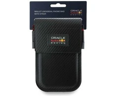 Red Bull Raudona Bull Raudona Bull PU Carbon krepšys telefonui juodos spalvos