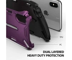 Kilimėlis Trust Ringke Ringke Dual X iPhone Xs Max purpurinė / metalinė violetinė DXAP0009