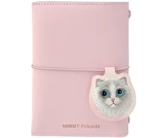 Notebook + pen Set 2-in-1 Nimmy New Big-Eye Cute Pets 2.0 Cat rožinės spalvos