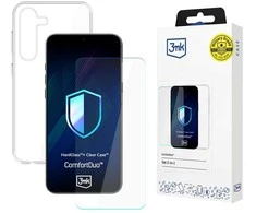 „Samsung Galaxy S25+ 3mk ComfortDuo“ skaidrus + kietas stiklas dėklas