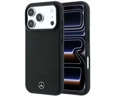 Dėklas Rinkinys etui + portfel Mercedes Grilis Pattern Leather MagSafe do iPhone 18 Pro / 17 Pro juoda