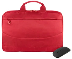 Tucano Borsa Idea set: 15.6″ krepšys kompiuteriui + pelė red