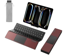 Składana klaviatūra su touchpadem SODI ZO1T Tri-Fold Bluetooth raudona