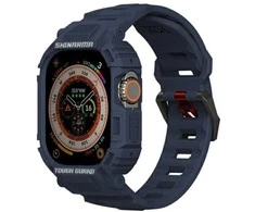 Skinarma apyrankė+Dėklas Mecha 2in1 Apple Watch 49mm navy