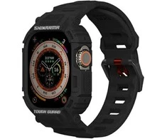 Skinarma apyrankė+Dėklas Mecha 2in1 Apple Watch 49mm juodos spalvos