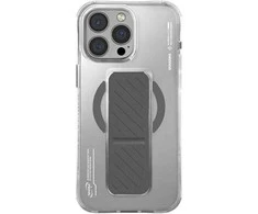 Skinarma dėklas Axon Apple iPhone 16 Pro 6.3" magnetinis įkrovimo ir laikymo stovas, titano spalvos