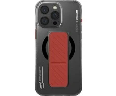 Skinarma dėklas Axon Apple iPhone 16 Pro Max 6.9" Magnetic Charging + Grip Stand juodos spalvos