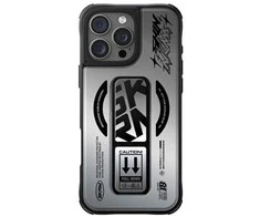 Skinarma dėklas Kira Kobai Apple iPhone 16 Pro Max 6.9" Magnetic Charging Grip Stand chrome