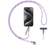 Virvelė telefonui su įkrovimo kabeliu Usams SJ746 30W USB-C į Lightning 1.2m violetinės spalvos
