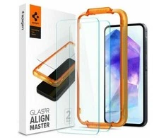 Apsauginis stiklas Samsung Galaxy A55 5G Spigen ALM Glas.tr 2-pack skaidrus