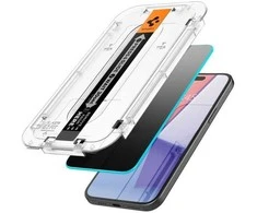 Apsauginis stiklas Spigen stiklas tR EZ Fit (Privacy) 2-pack, skaidrūs - iPhone 15 Pro Max