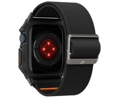 Dėklas Apple Watch 4 / 5 / 6 / 7 / 8 / 9 / SE ( 44 / 45 mm) Spigen Lite Fit ”Pro” juodos spalvos