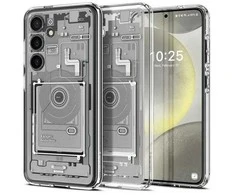 Samsung Galaxy S24 Spigen Ultra Hybrid Crystal Zero One telefono dėklas baltos spalvos