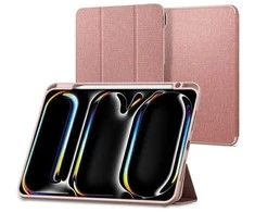 Spigen Urban Fit dėklas skirtas Apple iPad Pro 11" 5 / 6 / 2024-2025 – rožinės spalvos