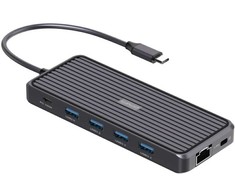 Šakotuvas 4smarts SmartDock 11w1 | 4x USB-A | USB-C PD 100W | RJ45 | Audio/Mic | HDMI | 2x DP