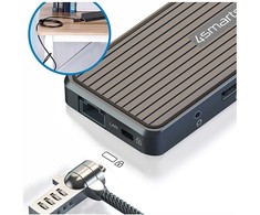 Šakotuvas „4smarts SmartDock 11w1“ | 4x USB-A | USB-C PD 100W | RJ45 | Garsas/mikrofonas | HDMI | 2x DP