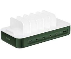 4smarts Įkrovimo stotelė Team 100W 5C/1A inkl. 6 Kabelis, grün