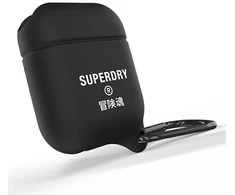 Dėklas SuperDry AirPods Cover Atsparus vandeniui juoda |juodas 41692