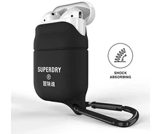 Dėklas SuperDry AirPods Cover Atsparus vandeniui juoda |juodas 41692