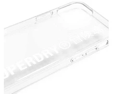 SuperDry Snap Apple iPhone 12 mini Skaidrus dėklas telefonui baltos spalvos 42593