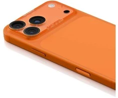 Szkło na objektyvas aparatu Skinarma Magma Full Matte do iPhone 17 Pro oranžinė