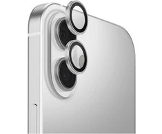 UNIQ Optix Aluminum kameros apsauga skirtas Apple iPhone 17 su aplikatoriumi sidabro spalvos