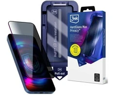 9H tempered glass with 3mk HardGlass Max Privacy filter for Apple iPhone 14 Pro