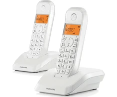 Telefonas stacionarus belaidis komplektas 2 vnt. Motorola S1202 balta