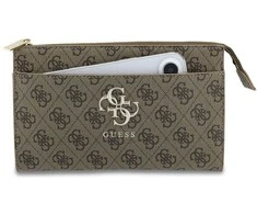 Guess PU 4G Metal Logo Phone Bag rudos spalvos